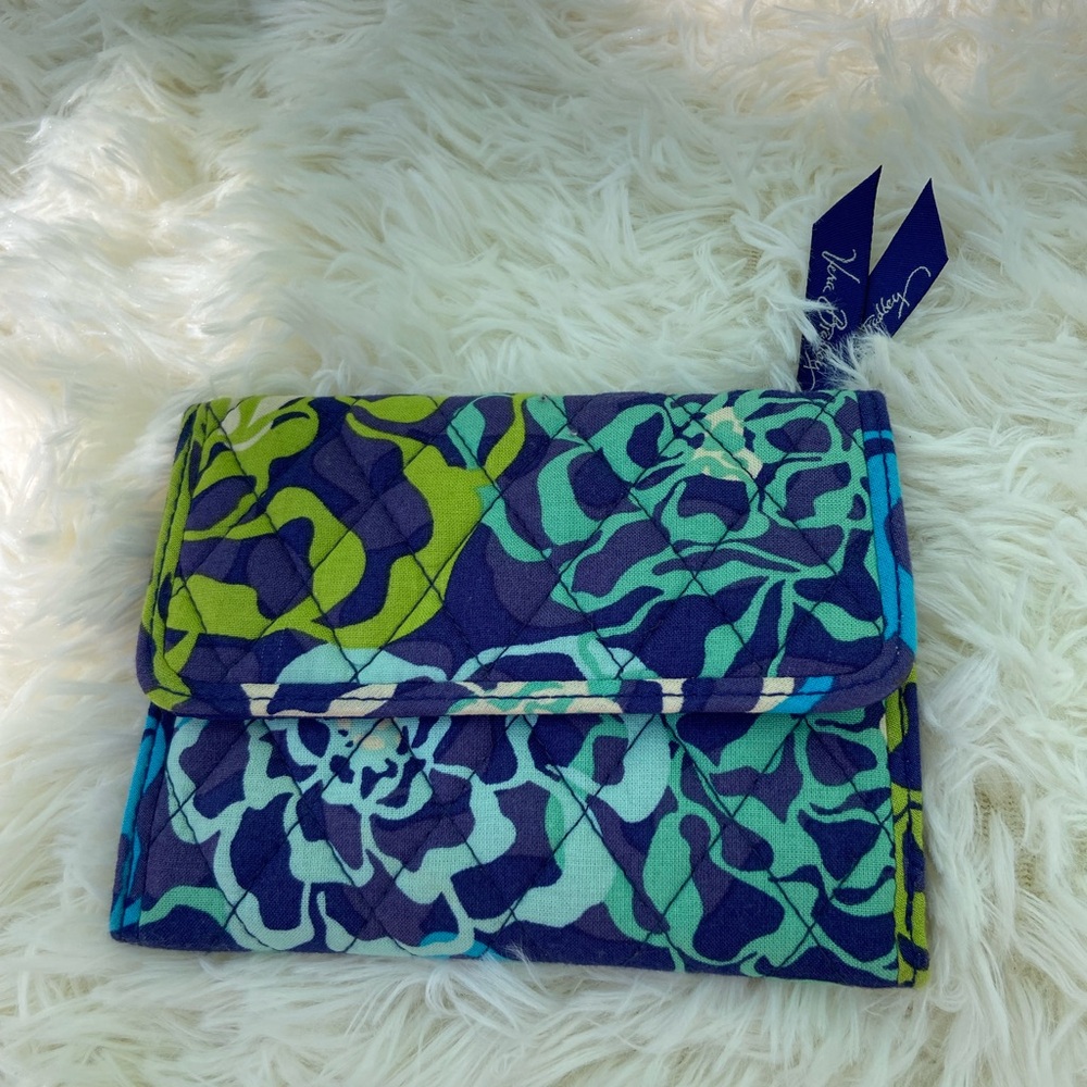 Vera Bradley Blue and Green Patterned Quilted wallet